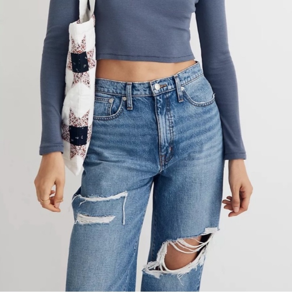 Madewell Dadjean in Amaron Wash: Ripped Edition